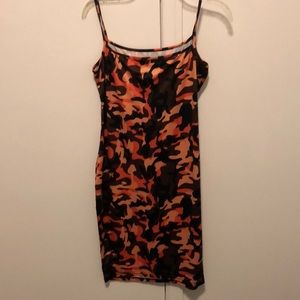 Leopard print fitted dress